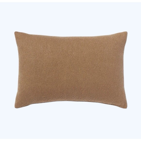 Oblong Boucle Color Blocked Decorative Throw Pillow Brown - Threshold NEW - Picture 1 of 4